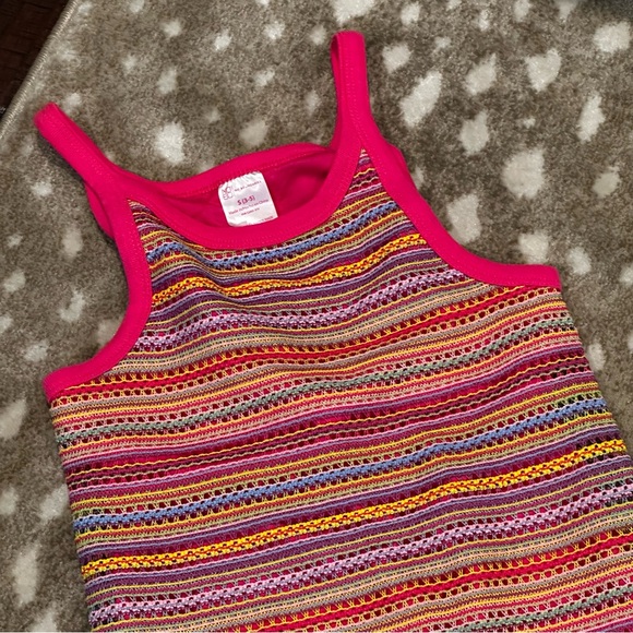 No Boundaries Stripe Tank Dress Pink Multi Color. Size S - Picture 15 of 15